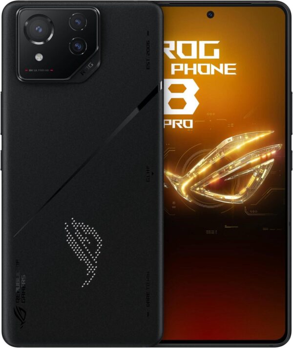 ASUS ROG Phone 8 Pro Unlocked Android Phone, US Version, 6.78" 165Hz AMOLED Display, 512GB Storage, 16GB RAM, 5500mAh Battery, 50MP Gimbal Camera, 32MP Front, Snapdragon 8 Gen 3,Dual-SIM,Phantom Black