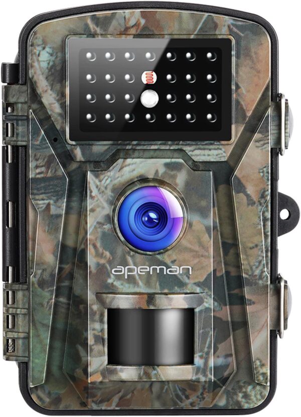 APEMAN H45 Trail Camera, 16MP, 1080P Infrared Hunting Camera, Garden Monitoring, No-Glow