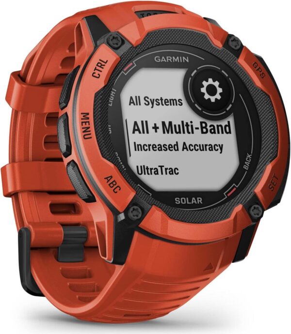 Garmin Instinct 2X, Solar, Flame Red | GPS Smart Watch 010-02805-11 - Image 3