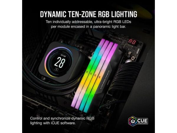 CORSAIR Vengeance RGB 32GB (2 x 16GB) 288-Pin PC - Image 4